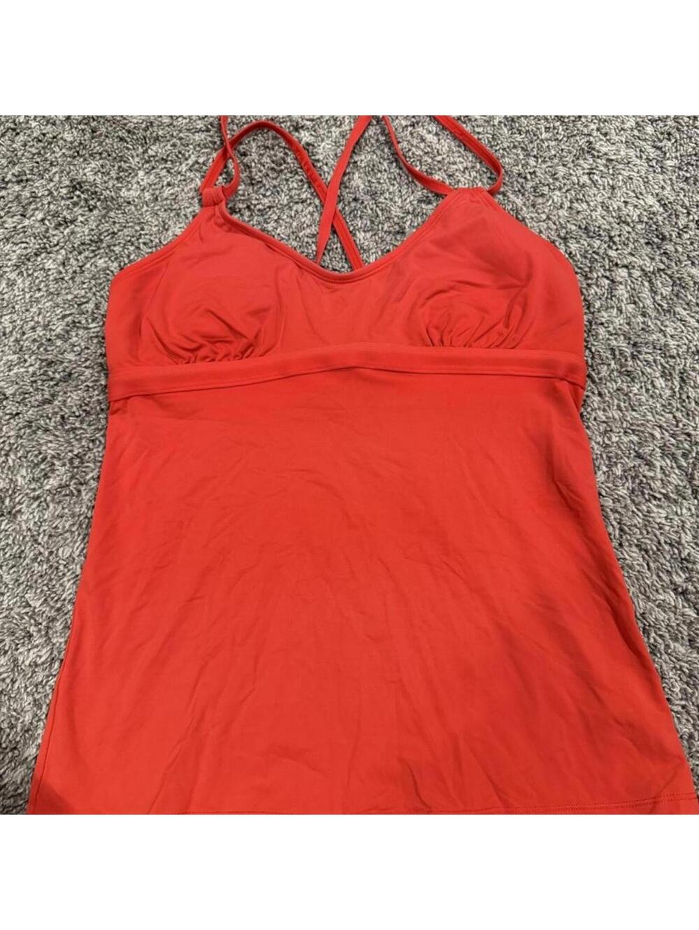 Athleta Red Strappy Tank Top
